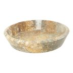 Prachtige Zware Grote Marmeren Fruitschaal Xl Natuursteen 40cm thumbnail 11