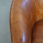 Geweldige, Unieke Vintage Schapenleren Design Fauteuil Van Bart van Bekhoven thumbnail 13