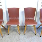 Prachtige Set Van 4 Vintage Retro Stoelen thumbnail 9