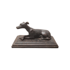 Frans Gietijzeren Beeld Van Hazewindhond thumbnail 7