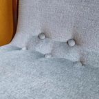 Set Awa Stoelen, Vintage Dinner Chairs, Mohair, Teakhout thumbnail 2