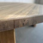 Vintage Eiken Brutalist Coffee Table / Salontafel thumbnail 5