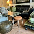 Vintage Krukje Met Cognac Kleurige Zitting Jaren 60 thumbnail 11