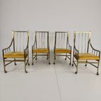 Unieke Set Eetkamer- En Loungestoelen In Mid-Century Stijl – Verguld, Gemaakt Tussen 1940-1948 thumbnail 12