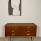 Prachtige Scandinavische Vintage Teak Kaptafel, Ladekast, Commode thumbnail 3