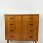 Scandinavisch Vintage Teak Fineren Ladekast Luvos thumbnail 2
