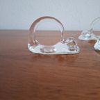 Vintage Set Van 6 Handgemaakte Glazen Servetringen thumbnail 10