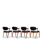 Reupholstered Rosewood Z-chair : No. 42 By Kai Kristiansen 1960s, Set Of 4 thumbnail 5