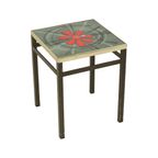 Vintage Vierkante Keramische Plantentafel Tegeltafel Sixties thumbnail 11