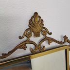 Vintage Barok Messing Spiegel Kuifspiegel Schouwspiegel thumbnail 15