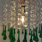 3 Beschikbaar Vintage Murano Teardrop Hanglampen Kristal thumbnail 5