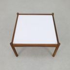Vintage Salontafel Teak 1960 Omkeerbaar Blad thumbnail 7
