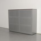 Ahrend Akoestische Schuifdeurkast, Antraciet, 144 X 191Cm, Incl. 6 Legborden thumbnail 2