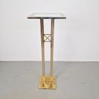 Regerncy Fratelli Orsenigo Zuil Messing Chrome Side Table 70 thumbnail 9