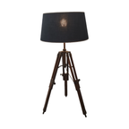 Industriële Houten Statief Vloerlamp thumbnail 7