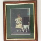 Super Mooie Vintage Lijst  Met Glas En Mooie Afbeelding thumbnail 5