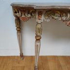 Barok Rococo Wandconsole Sidetable Met Marmer Blad En Spiegel 04 thumbnail 17