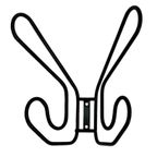 Vintage Ikea Frän Draad Metalen Kapstokken / Wand Kapstok thumbnail 2