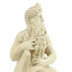 Moses Michelangelo Vintage Beeld Sculptuur Albast Resine 27Cm thumbnail 11