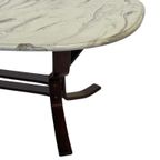 Vintage Salontafel Marmer Hout Minimalist Design Zweden thumbnail 9