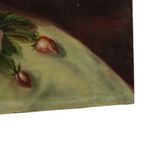 Groot Bloemen Stilleven Schilderij Rozen Boeket Gesigneerd R. Blanlin thumbnail 2