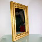 Brocante Spiegel In Goudkleurige Lijst thumbnail 3