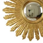 Grote Houten Zonnespiegel Sunburst Butler Xl Spiegel Goud 70Cm thumbnail 10