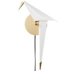 Moooi Perch Light Wandlamp Led Met Stekker Large Messing/wit thumbnail 2