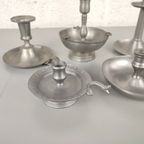 Lot Van 5 Tinnen Kaarsenpannen thumbnail 3
