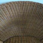 Vintage Jaren 70 Rohé Design Rotan/pitriet Fauteuil/stoel(en) thumbnail 10