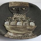 Dour Ceramic Wall Art By Marie Henriette Bataille, Belgium 1970S. thumbnail 2