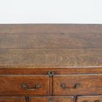 Waanzinnige, Karaktervolle Antieke 18e Eeuwse Engelse Dressoir/ Mule Chest thumbnail 15