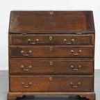 Tijdloze En Charmante Antieke Engelse Eikenhouten Secretaire/ Ladekast Met Een Mooi Interieur thumbnail 8