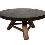 Vintage Salontafel Rond Brutalist Jaren 60 Minimalist Design thumbnail 7