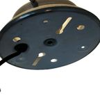 Art Deco - Gispen (giso) - Ceiling Mounted Lamp With Opaline Glass And Nickel Plated Mount thumbnail 4
