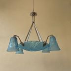 Lamp Hanglamp Art Deco 1930 Degué Gesigneerd Frans thumbnail 5