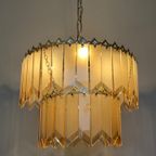 Vintage Glazen Platen Panelen Hanglamp 60’S Originele Gaaf ! thumbnail 10