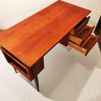 Mid Century Danish Modern Teak Desk, 1960. thumbnail 10