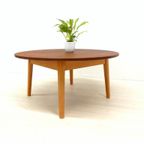 Retro Vintage Tafel Salontafel Rond Jaren 50 / 60 Teakhout thumbnail 4