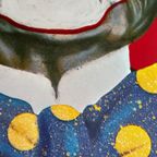 A.pagowski - Old Clown Portrait Circus, Poster Printed 1983 thumbnail 6
