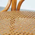 Set Van 2 Hoge Vintage Lichtbruine Bentwood Thonet Stijl Stoelen Model “lange Jan/ Long John” thumbnail 13