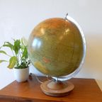 Vintage Wereldbol Globe Lamp Tafellamp Voor 1981 Mid Century thumbnail 2