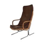 Dirk Van Sliedregt For Gebroeders Jonkers - Rattan / Wicker Lounge Chair With Cushion - thumbnail 2