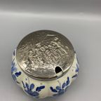 Vintage Delft's Confituur Pot Met Deksel thumbnail 3