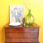 Retro Vintage Teak Fineer Mini Bureau, Bureautje, Desk, Kast thumbnail 23