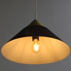 Vintage Metalen Hanglamp - Honsel Leuchten, Jaren, '70 Bruin, Goud thumbnail 12