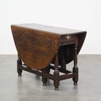 Zeer Mooie Antieke Eikenhouten Engelse Gateleg Tafel Met Een Uitmuntend Patina thumbnail 2