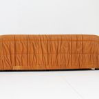 Piumino Cognac Leather Sofa By Jonathan De Pas For Dall’Oca 1970S Italy thumbnail 8
