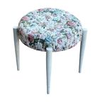Vintage Krukje Jaren 60 Bloemenmotief Ottoman thumbnail 13