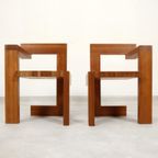 2 Steltman Chairs In The Style Of Gerrit Rietveld thumbnail 7